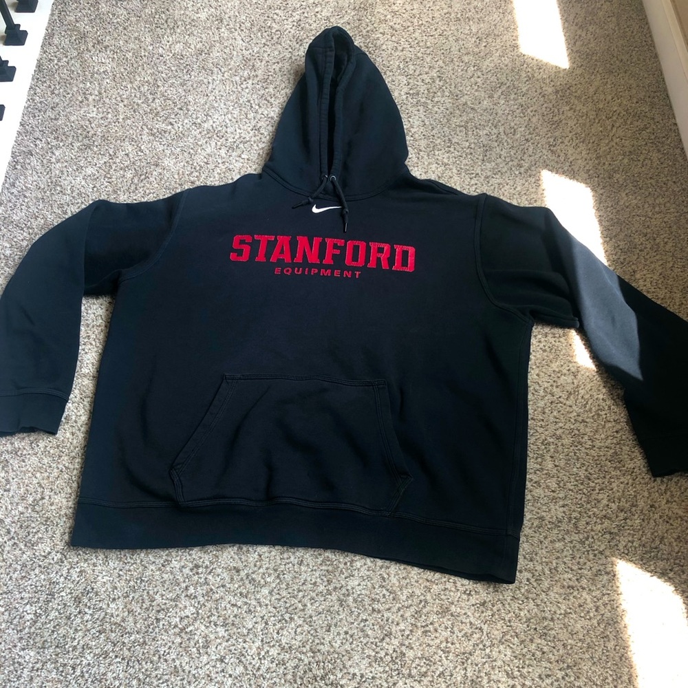 NIKE STANFORD HOODIE XL IN BLACK AND RED